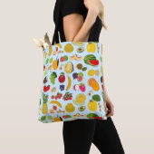Colorful Summer Fruit Pattern Tote Bag (Dichtbij)