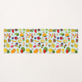 Colorful Summer Fruit Pattern Yogamat (Voorkant (horizontaal))