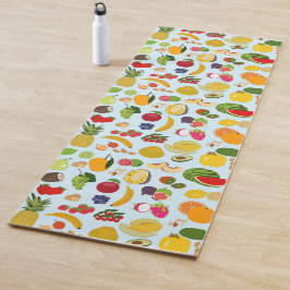 Colorful Summer Fruit Pattern Yogamat