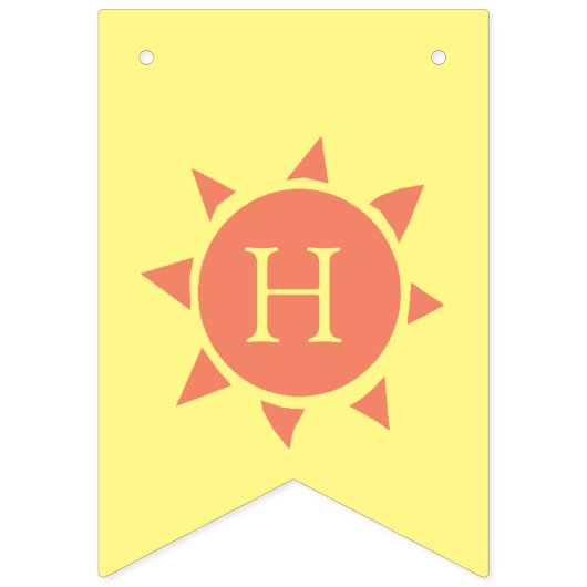 Colorful Summer Fun Sun  Vlaggetjes (Eerste vlag)