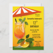 Colorful Summer Garden Birthday Kaart (Voorkant)