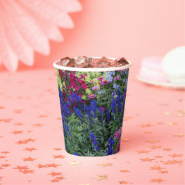 Colorful Summer Garden Floral Papieren Bekers