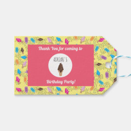 Colorful Summer Ice Cream Ice Poppen Birthday Part Cadeaulabel