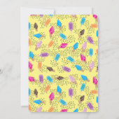 Colorful Summer Ice Cream Pattern Birthday Kaart (Achterkant)