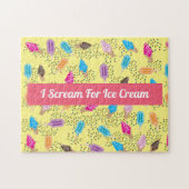 Colorful Summer Ice Cream Pattern Legpuzzel (Horizontaal)