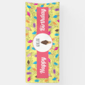 Colorful Summer Ice Cream Pattern Spandoek (Verticaal)