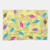 Colorful Summer Ice Cream Pattern Theedoek (Horizontaal)