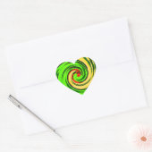 Colorful Summer l Love Wave Colors Hart Sticker (Envelop)