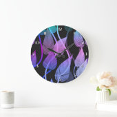 Colorful Summer Leaves Pattern Wall Clock Grote Klok (Huis)