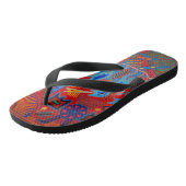 Colorful Summer Mexican Huichol Teenslippers (Schuin)