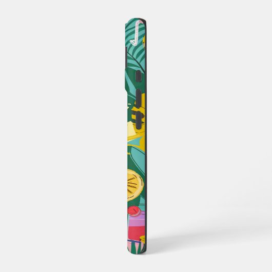 Colorful Summer Pattern iPhone 16 Hoesje (Linkerkant)