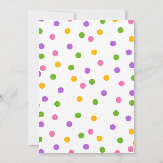 Colorful Summer Pop Popsicle Birthday Invitation Kaart (Achterkant)