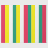 Colorful Summer Stripes Cadeaupapier (Vlak)