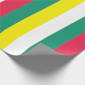 Colorful Summer Stripes Cadeaupapier (Hoek)