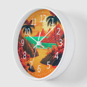 Colorful Summer Tropical Beach Landscape Artwork | (Hoek)