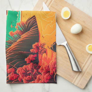 Colorful Summer Tropical Beach Landscape Artwork   Theedoek