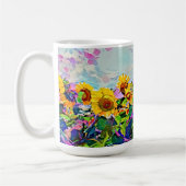 Colorful Sunflower Art Mok Cup (Links)