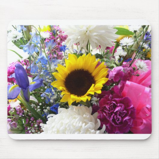 Colorful Sunflower bouquet Muismat (Voorkant)