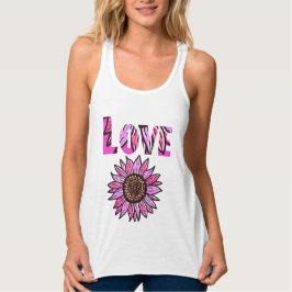 Colorful Sunflower Love Tanktop