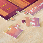 Colorful sunny city skyline illustratie van Dubai, Legpuzzel (Zijkant)