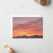 Colorful Sunrise Notitiekaartje (Voorkant / Achterkant in situ)
