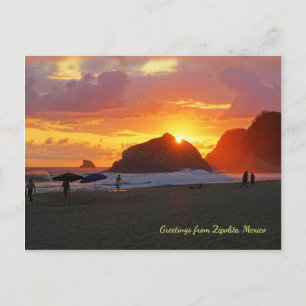 Colorful Sunset (aanpasbaar) Briefkaart