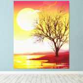 Colorful Sunset Canvas Afdruk (Insitu (Houten vloer))