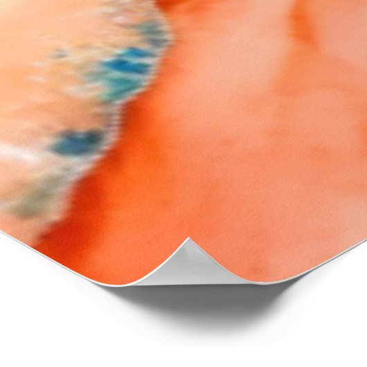 Colorful sunset in the desert poster (Hoek)