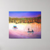 Colorful Sunset Korean Vist Canvas Afdruk (Voorkant)