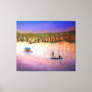 Colorful Sunset Korean Vist Canvas Afdruk
