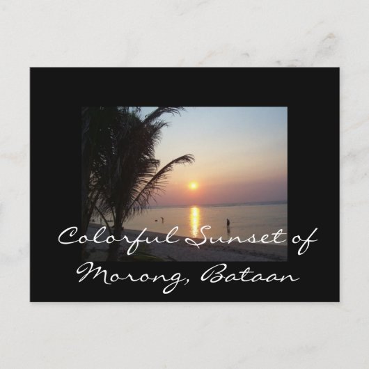 Colorful Sunset of Morong, Bataan Briefkaart (Voorkant)