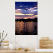 Colorful Sunset over het Poster van het Pontchartr (Keuken)