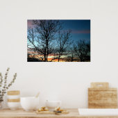 Colorful Sunset Poster (Keuken)