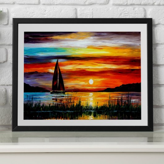 Colorful Sunset vibrant sunrise Poster