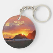 Colorful Sunset Zipolite / Mexico Sleutelhanger (Achterkant)