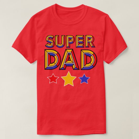 Colorful Super Pap Design T-shirt (Design voorkant)