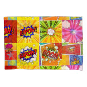Colorful Superheld comic pop art background Kussensloop (Voorkant)