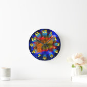 Colorful Supernova met vluchtnummers Ronde Klok (Huis)