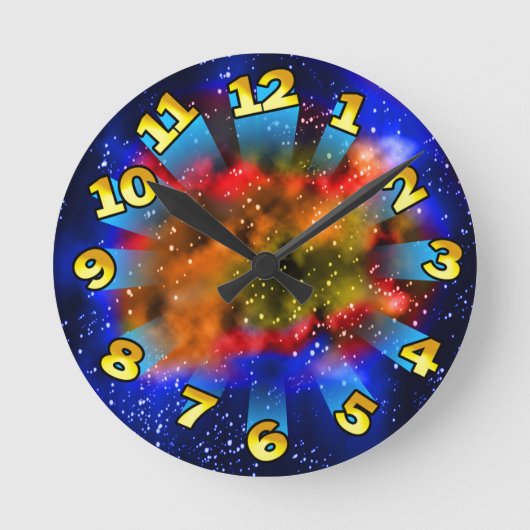 Colorful Supernova met vluchtnummers Ronde Klok (Voorkant)