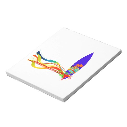 Colorful Surf Board Notitieblok (Linkerzijde)