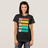 Colorful Sushi Japanese Food Sashimi T-shirt (Voorkant volledig)