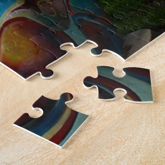 Colorful Swan Legpuzzel (Zijkant)