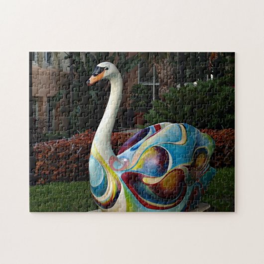 Colorful Swan Legpuzzel (Horizontaal)