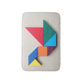 Colorful Swan Tangram Badmat (Voorkant Verticaal)