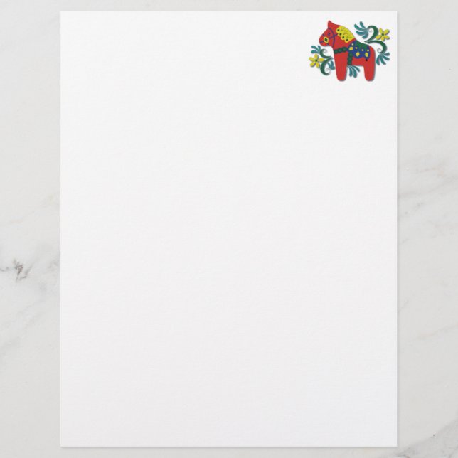 Colorful Swedish Dala Horse (Voorkant)