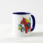 Colorful Swedish Dala Horse Mok (Voorkant rechts)