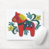 Colorful Swedish Dala Horse Muismat (Met muis)