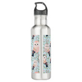 Colorful Sweet Owls Waterfles (Achterkant)