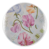 COLORFUL SWEET PEAS CERAMIC KNOB KERAMISCHE KNOP (Voorkant)