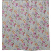 Colorful Sweet Peas Douchegordijn (Voorkant)